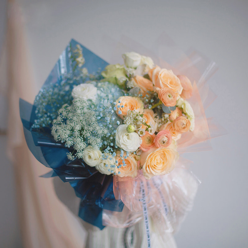 Carta da regalo per fiori in cristallo trasparente impermeabile