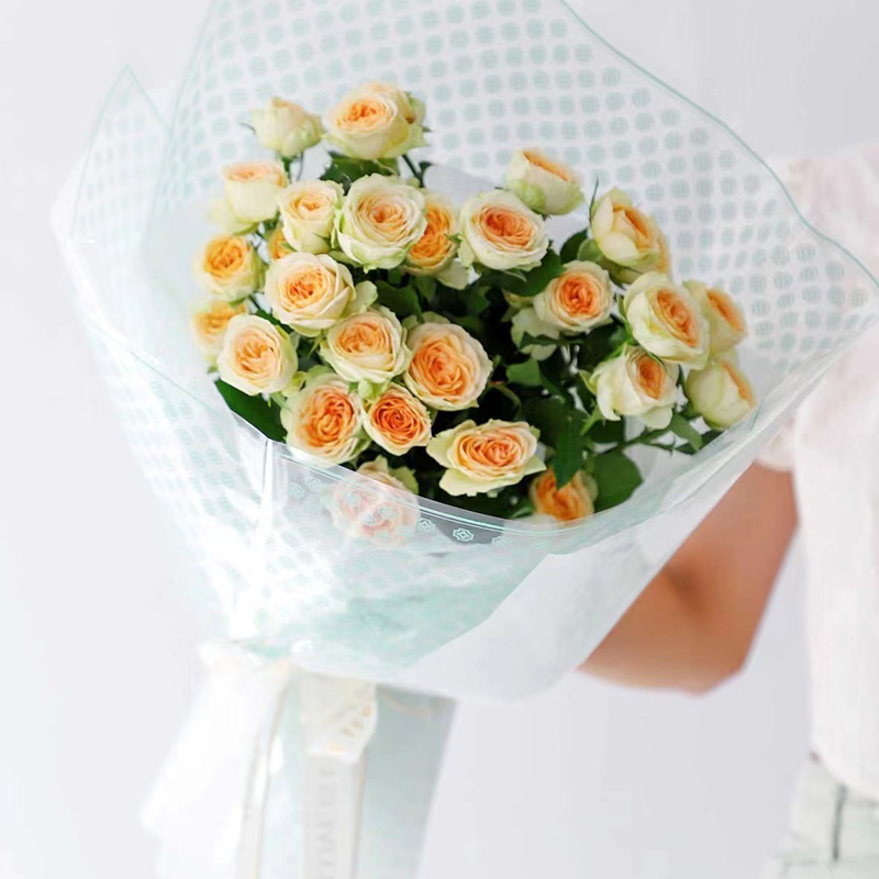 Pellicola avvolgente per fiori in plastica traslucida