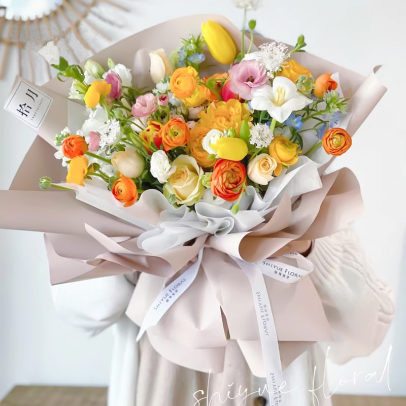 Pellicola per avvolgere fiori in plastica con spessore di 7,5 mil