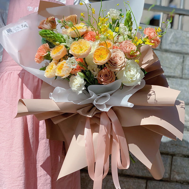 Pellicola per avvolgere fiori in plastica con spessore di 7,5 mil