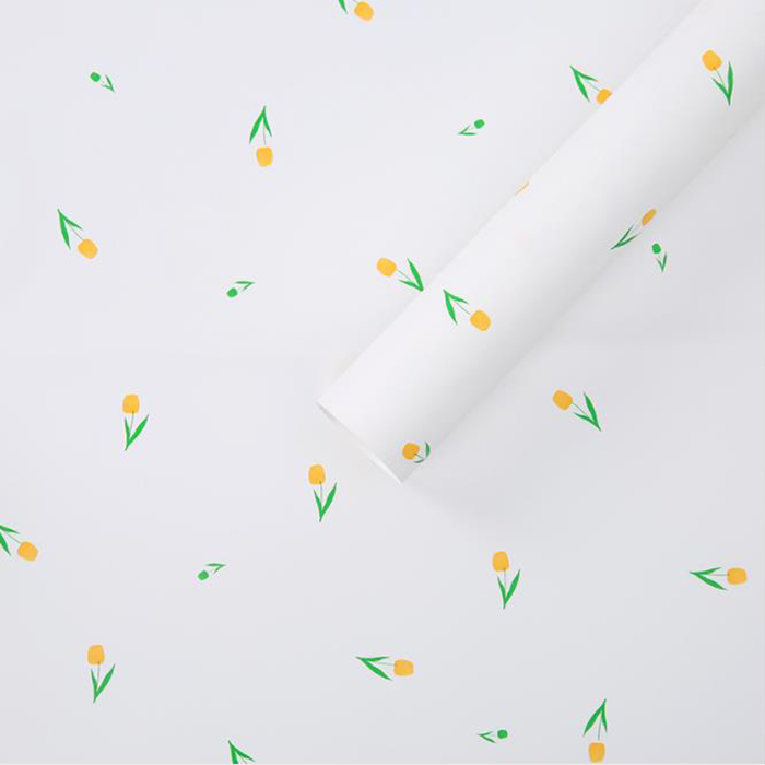 Carta da regalo spessa per bouquet con parole artistiche