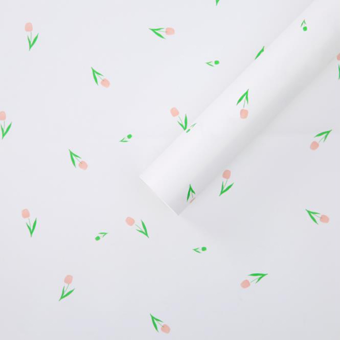 Carta da regalo spessa per bouquet con parole artistiche