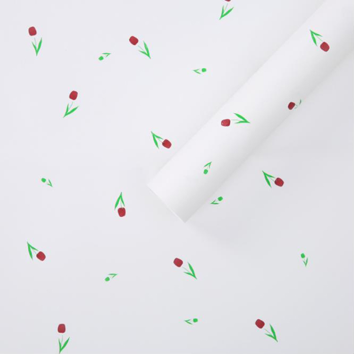 Carta da regalo spessa per bouquet con parole artistiche