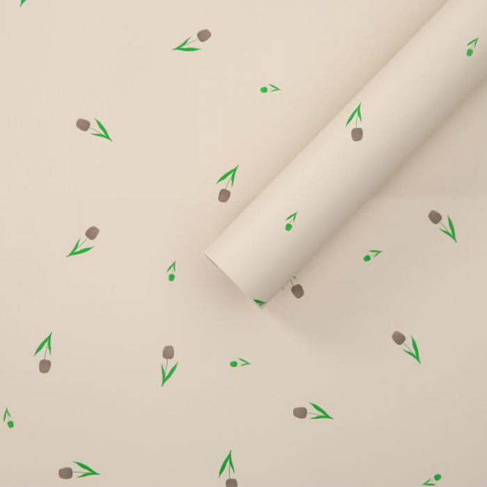 Carta da regalo spessa per bouquet con parole artistiche