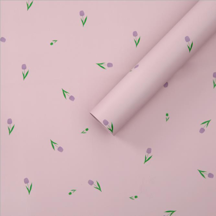 Carta da regalo spessa per bouquet con parole artistiche