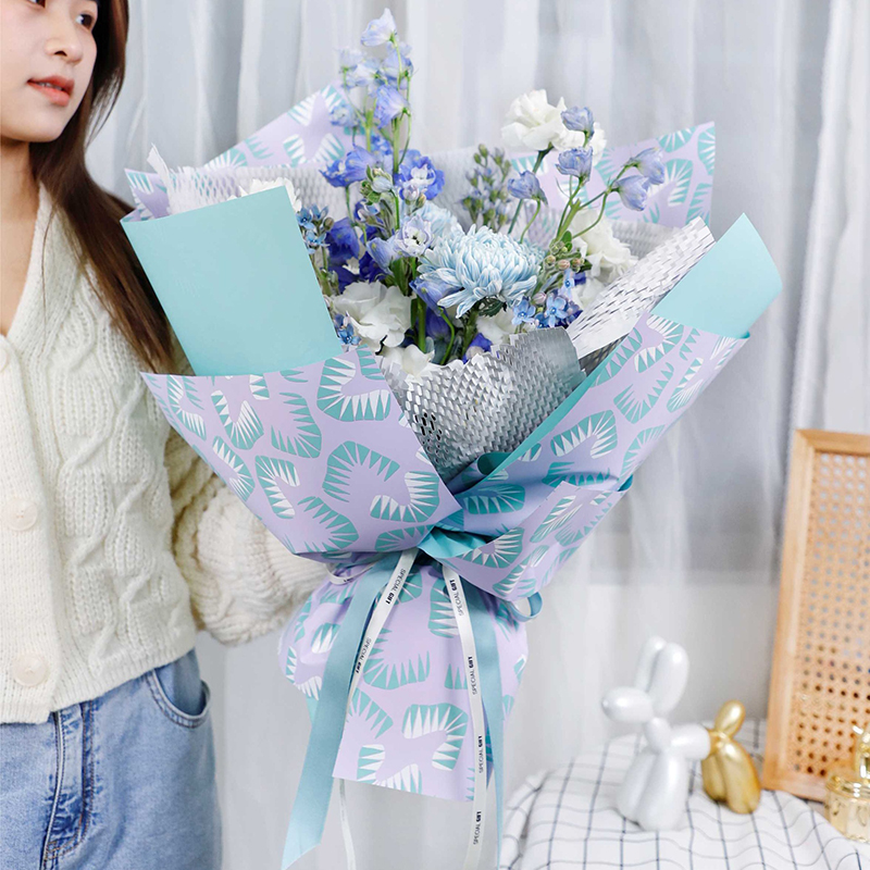 Sei carte da regalo a fiori con motivi a foglie dai colori vivaci