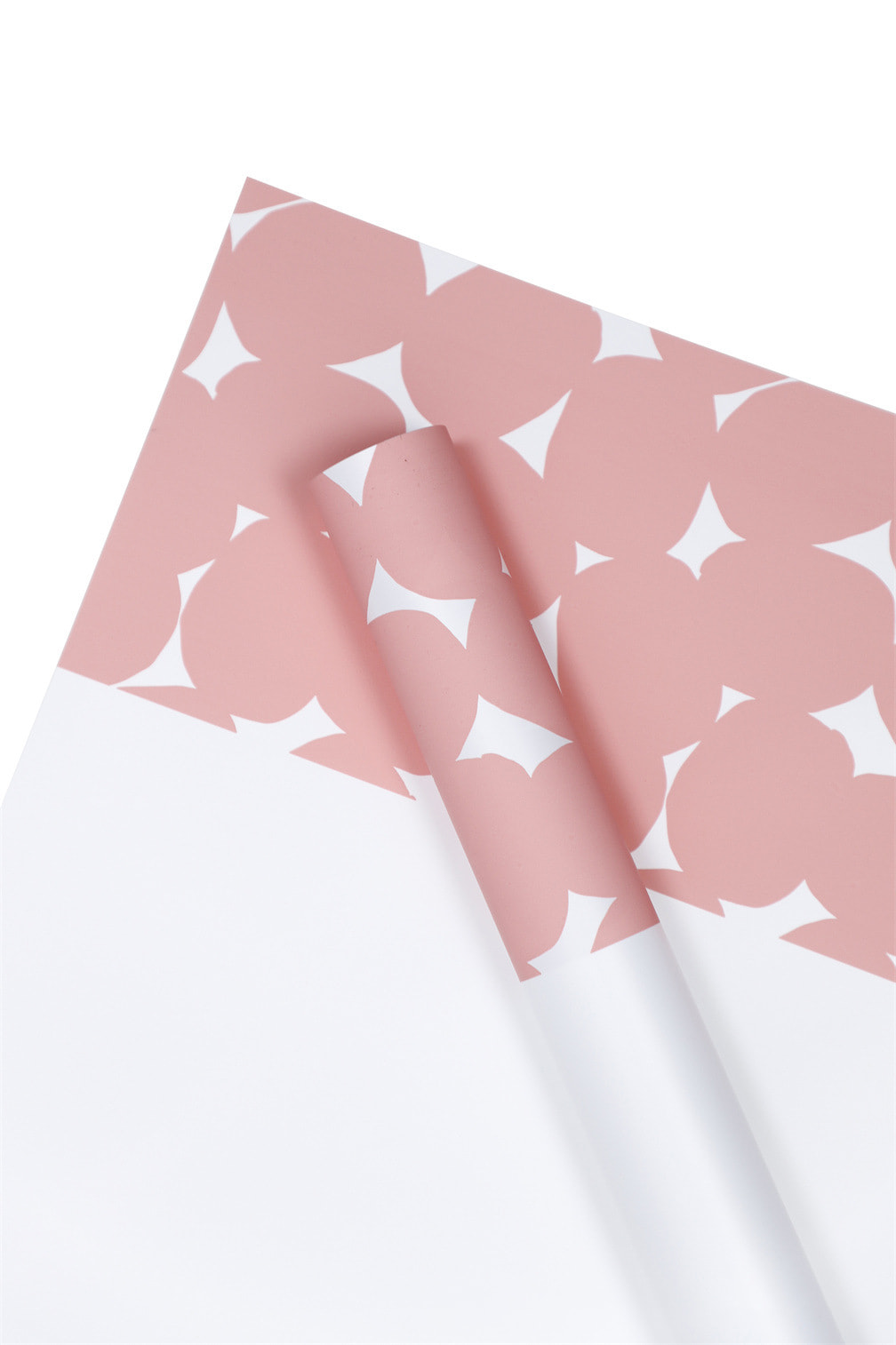 Carta da regalo con fiori a pois bicolore
