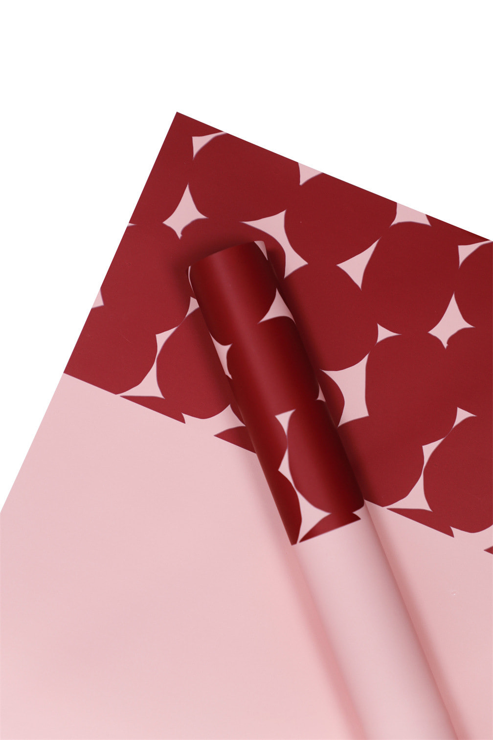 Carta da regalo con fiori a pois bicolore