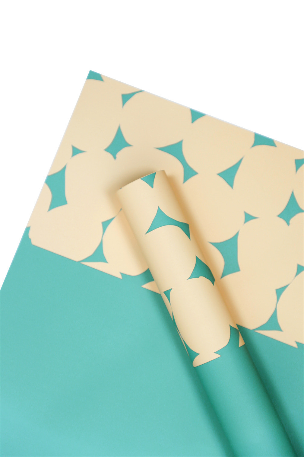 Carta da regalo con fiori a pois bicolore