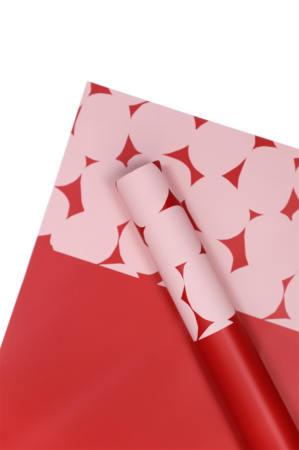 Carta da regalo con fiori a pois bicolore