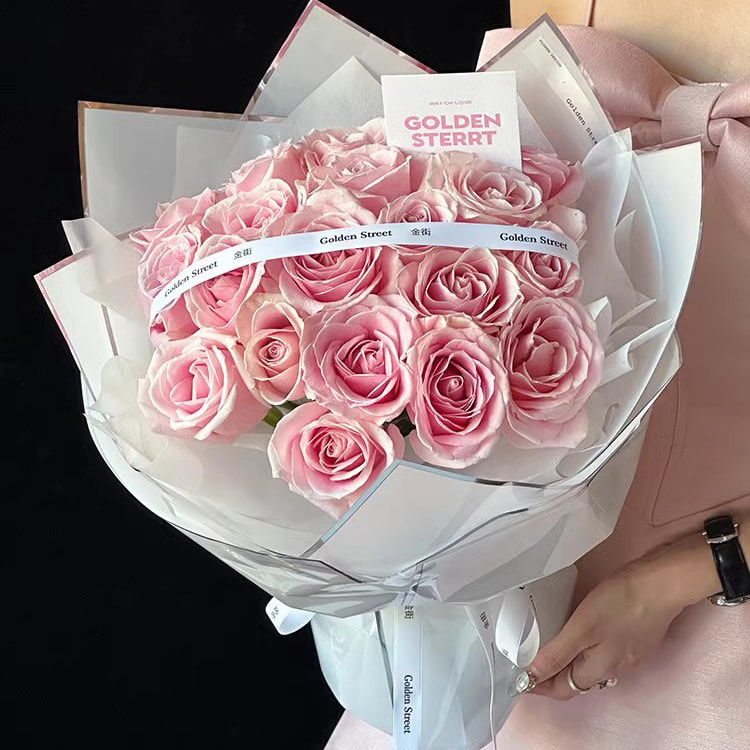 Carta da regalo per fiori con film lucido all'acqua agli ioni d'argento