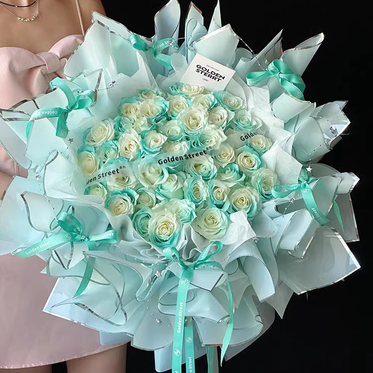 Carta da regalo per fiori con film lucido all'acqua agli ioni d'argento