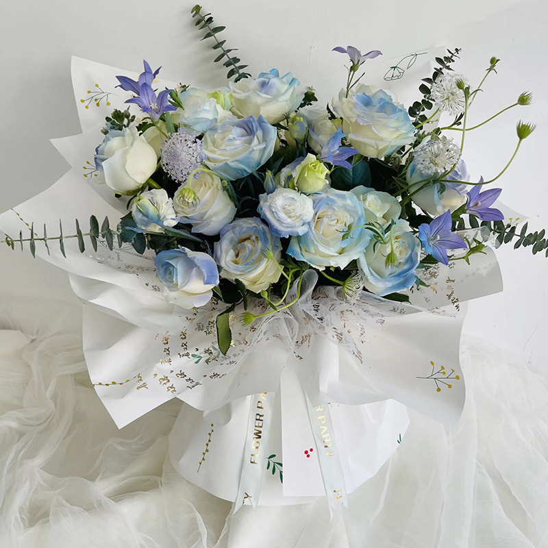Pellicola per imballaggio di bouquet di fiori in plastica antiappannamento e resistente all'umidità