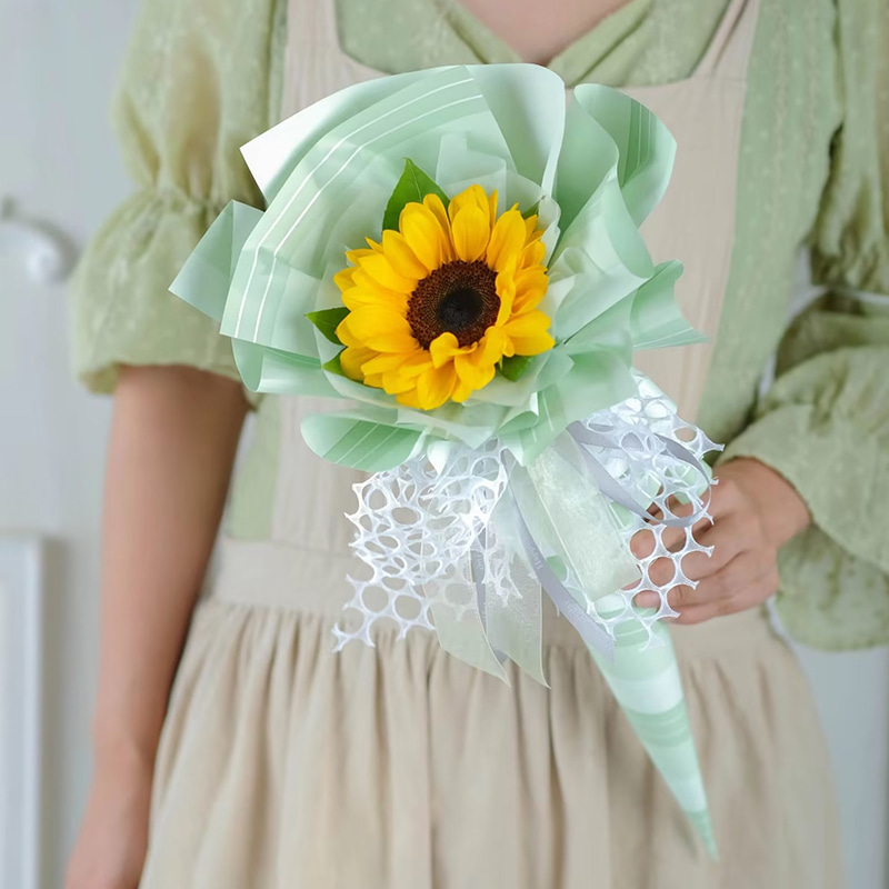 Carta da regalo impermeabile per fiori patinata fronte-retro