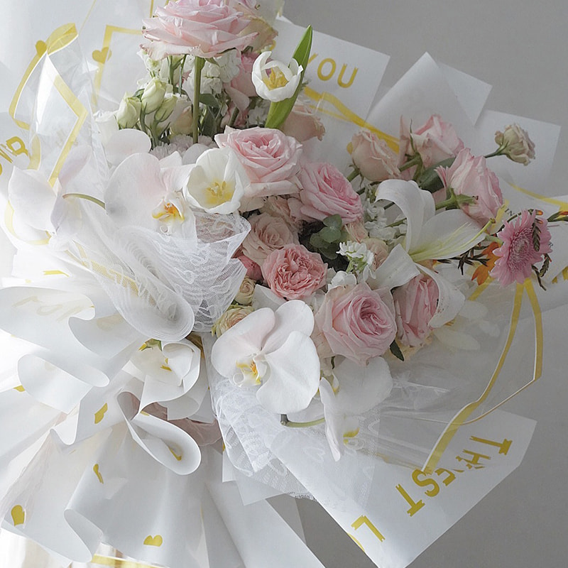Carta da regalo per bouquet traslucida e impermeabile
