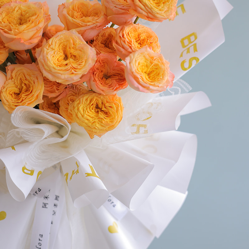 Carta da regalo per bouquet traslucida e impermeabile