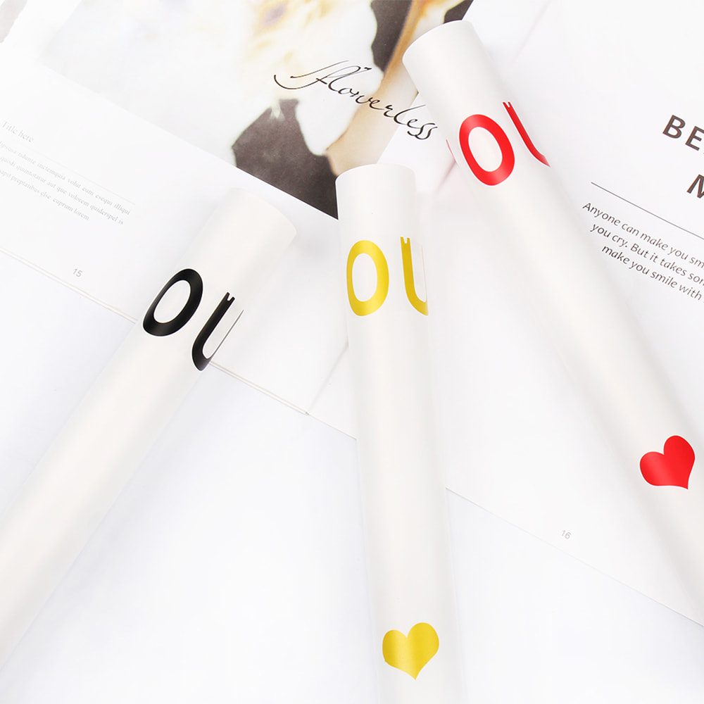 Carta da regalo per bouquet traslucida e impermeabile
