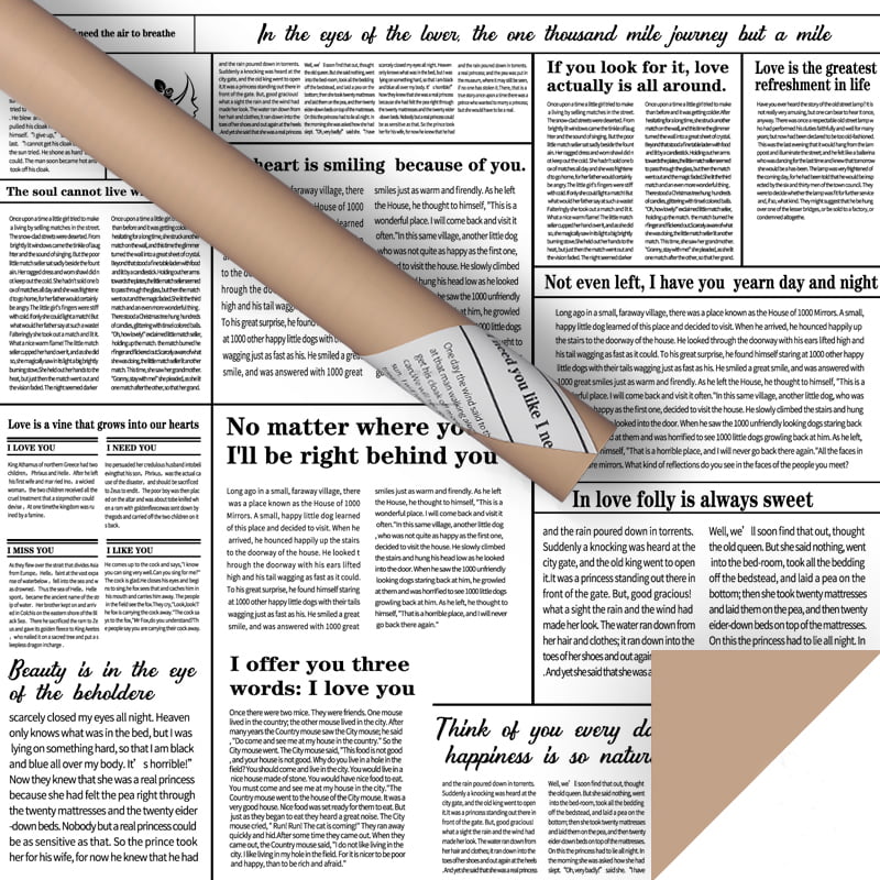 Carta da regalo per fiori di giornale inglese