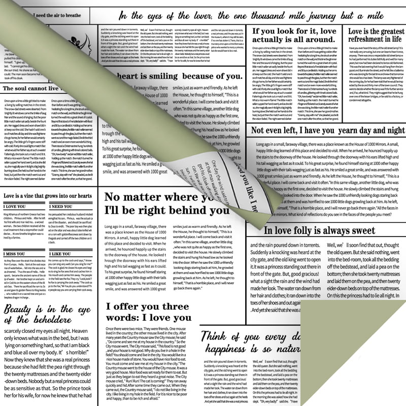 Carta da regalo per fiori di giornale inglese