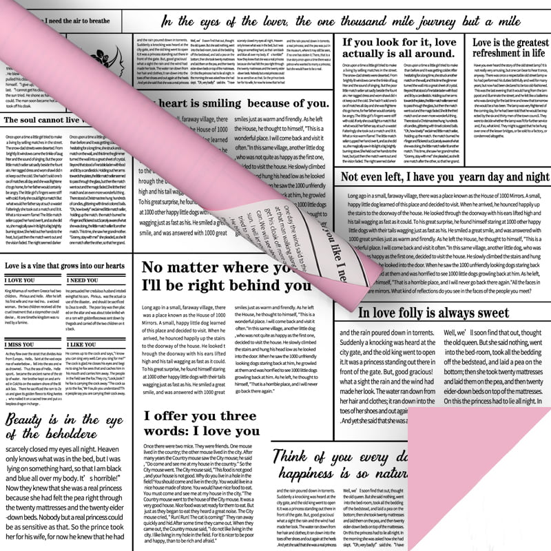 Carta da regalo per fiori di giornale inglese