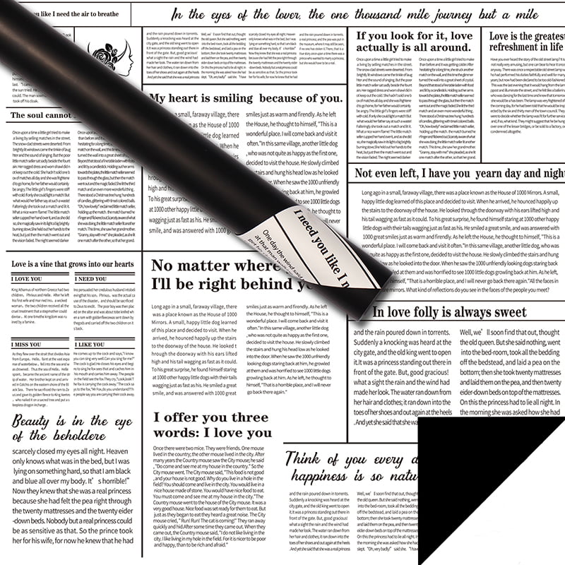 Carta da regalo per fiori di giornale inglese
