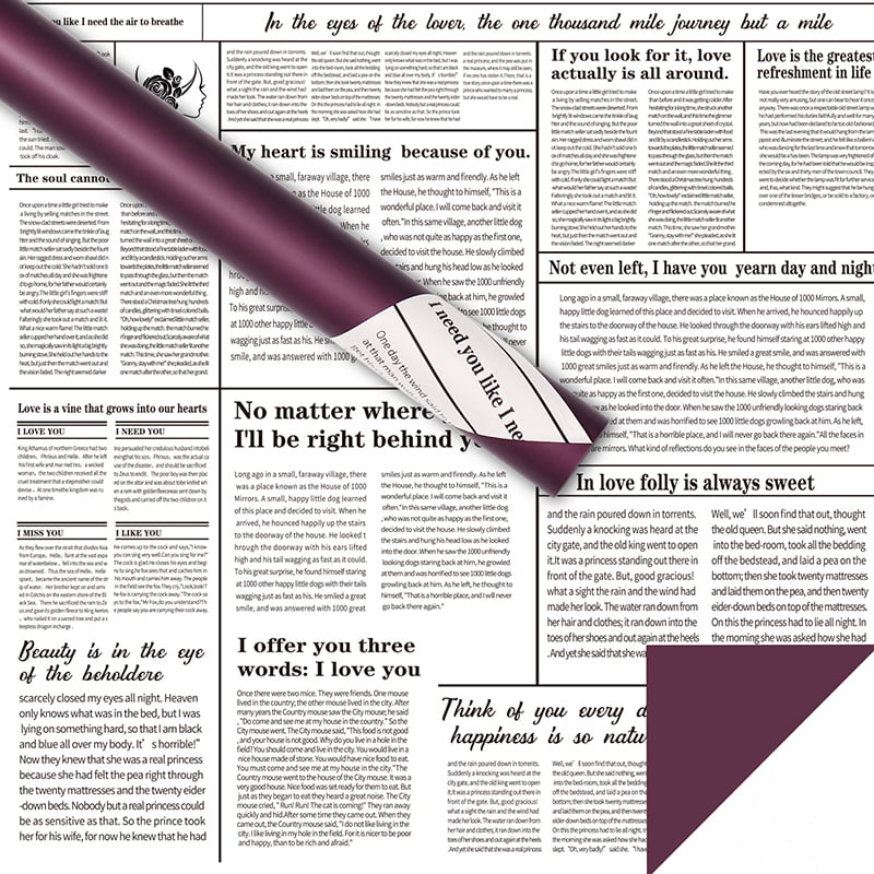 Carta da regalo per fiori di giornale inglese