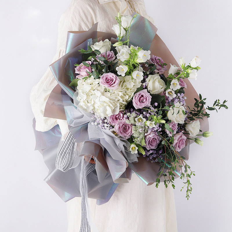 Carta da regalo per bouquet glitter cielo stellato