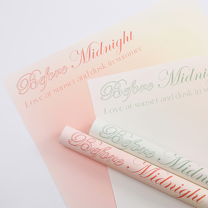 Carta da regalo per bouquet con stampa sfumata
